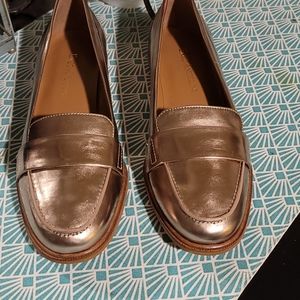 New Gold  ENZO ANGIOLINI Loafers Mettalic
